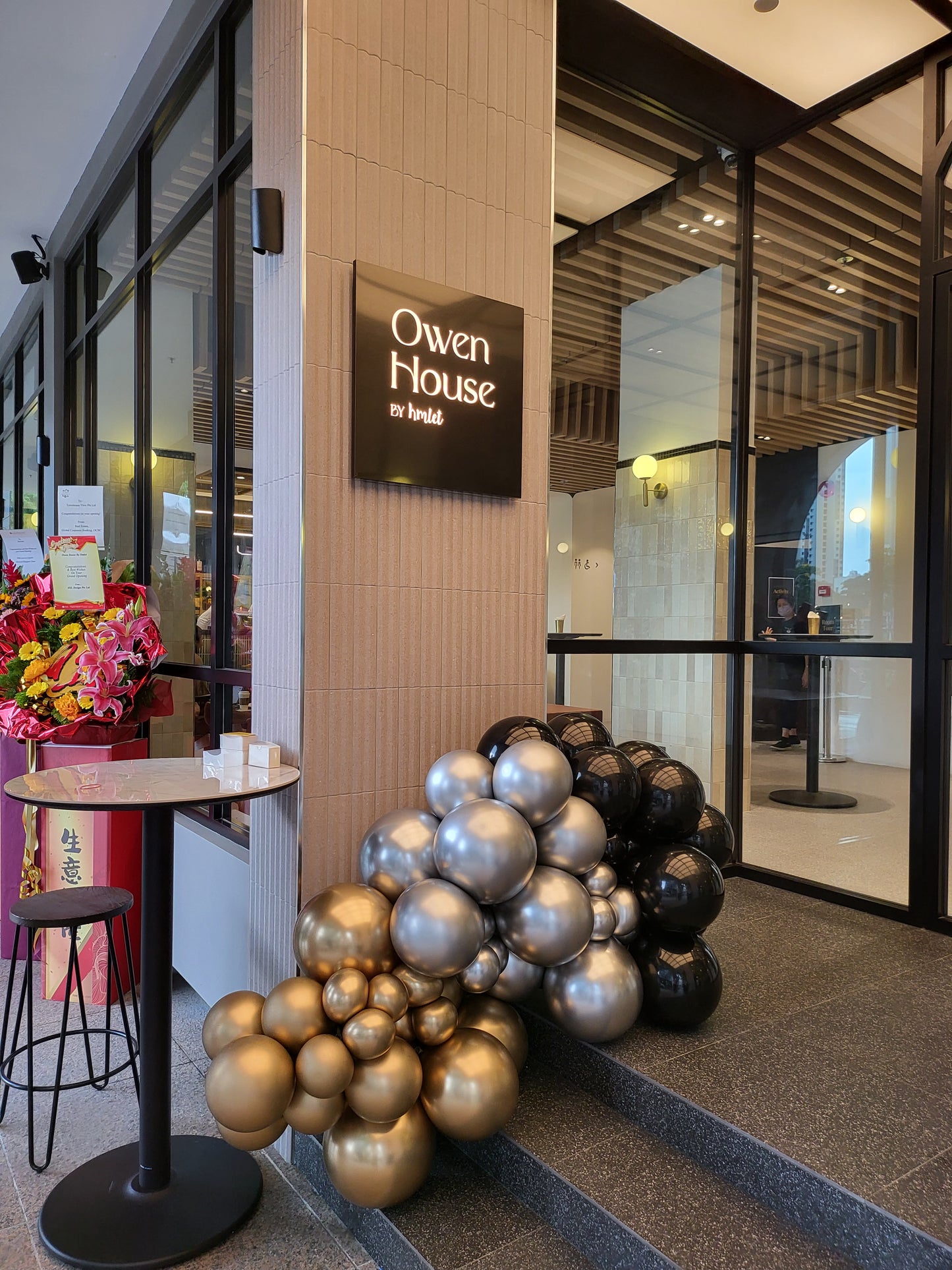 Chrome Gold, Silver & Black Organic Garlands Decorations