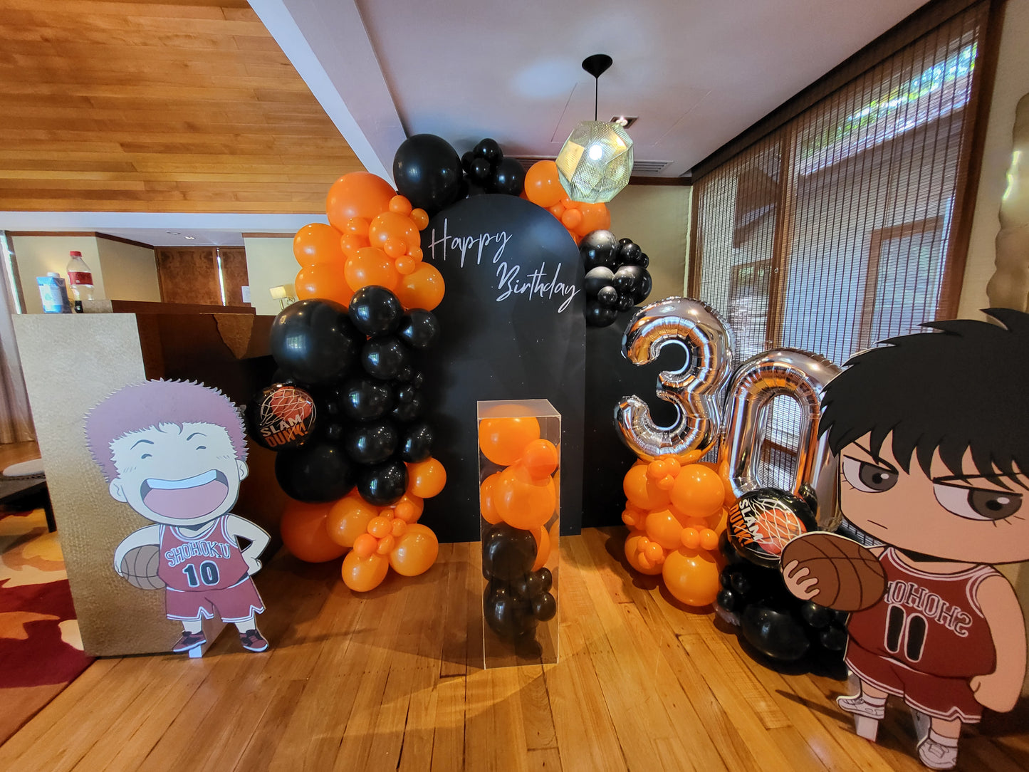 2 Panel Customised Foamboard Organic Balloon Backdrop