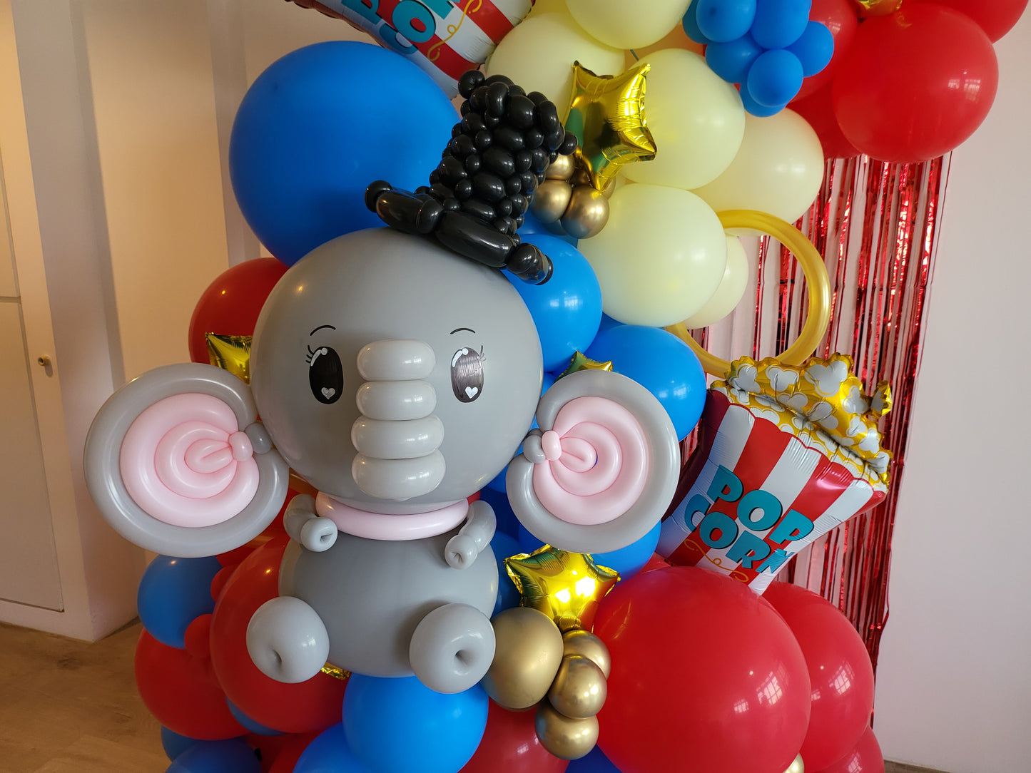 Balloon Circus Themed Backdrop