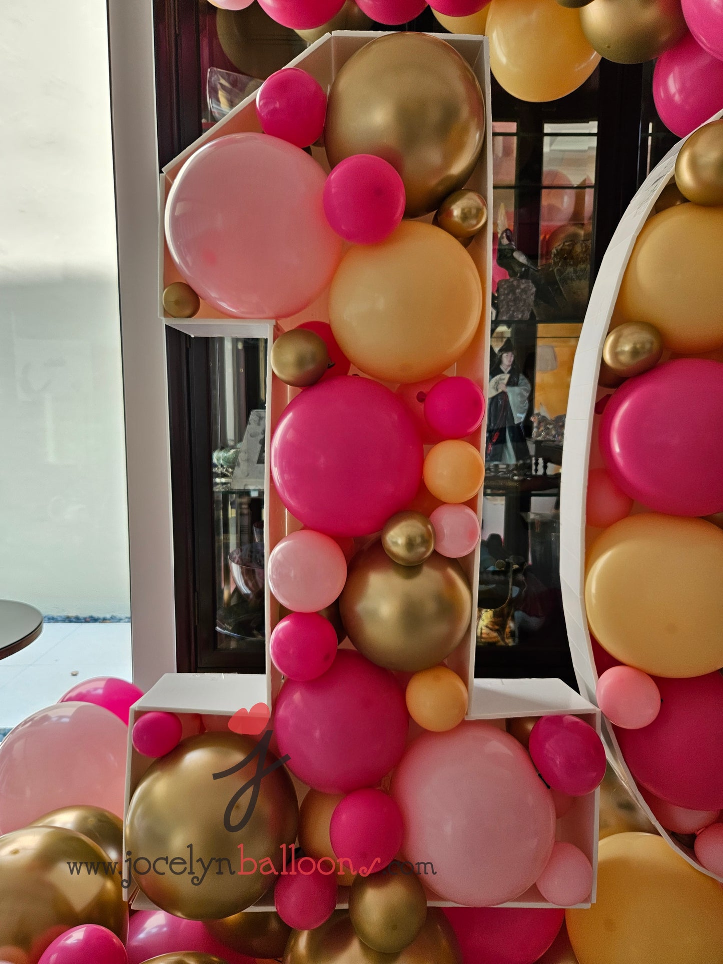"16" Marquee Letters With Organic Balloon Garland