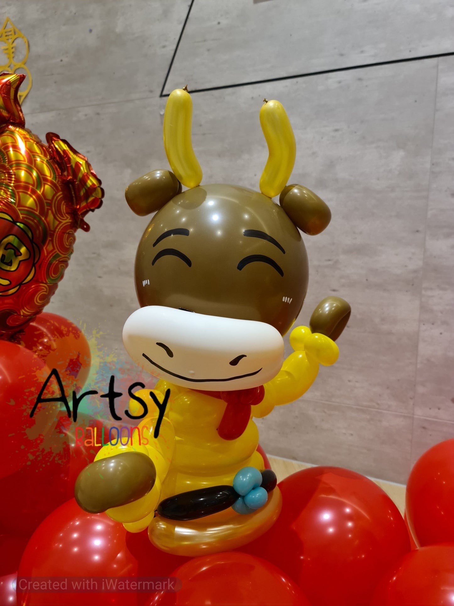 Chinese New Year Balloon Decoration (Low Backdrop)