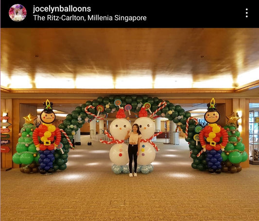 Grand Christmas Balloon Entrance Arch Package